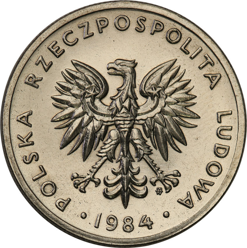 PRL. PRÓBA Nikiel 20 złotych 1984 nominał